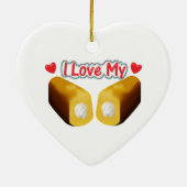 I Love My Twinkies Christmas Ornament セラミックオーナメント (裏面)