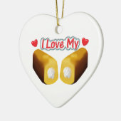 I Love My Twinkies Christmas Ornament セラミックオーナメント (左)