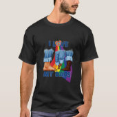 I Love My Two Dads Interracial Gay Pride LGBTQ Tra Tシャツ (正面)