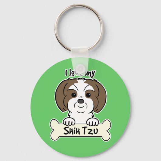 I Love My Tzu キーホルダー (正面)
