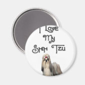 I Love My Tzu マグネット (正面/裏面)