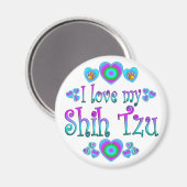 I Love My Tzu マグネット (正面/裏面)