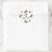 I Love My Tzu ラウンドシール (バッグ)