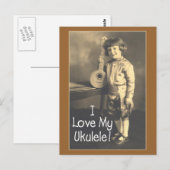I Love My Ukeポストカード ポストカード (正面/裏面)