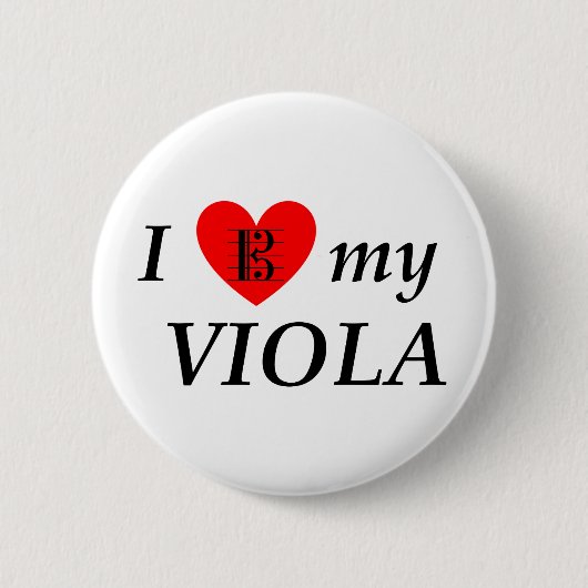 I Love My Viola (I Viola) 缶バッジ (正面)