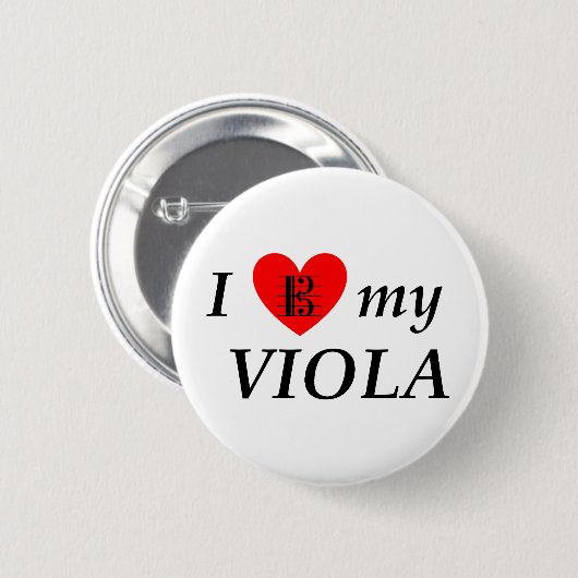 I Love My Viola (I Viola) 缶バッジ (正面&裏面)