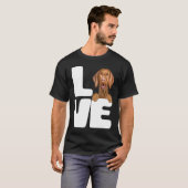 I Love My Vizsla Dog Tシャツ (正面フル)