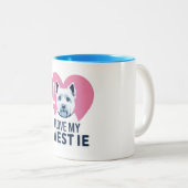  I Love My Westie Dog Mug ツートーンマグカップ (正面右)