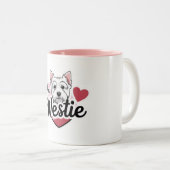 I Love My Westie Dog Mug ツートーンマグカップ (正面右)