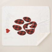 I Love My Whippet Valentine Dog Lover シェルパブランケット (正面(横))