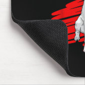 I Love My White Boxer Dog Paw Heart Valentines Day マウスパッド (コーナー)