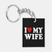 I Love My Wife キーホルダー (正面左)
