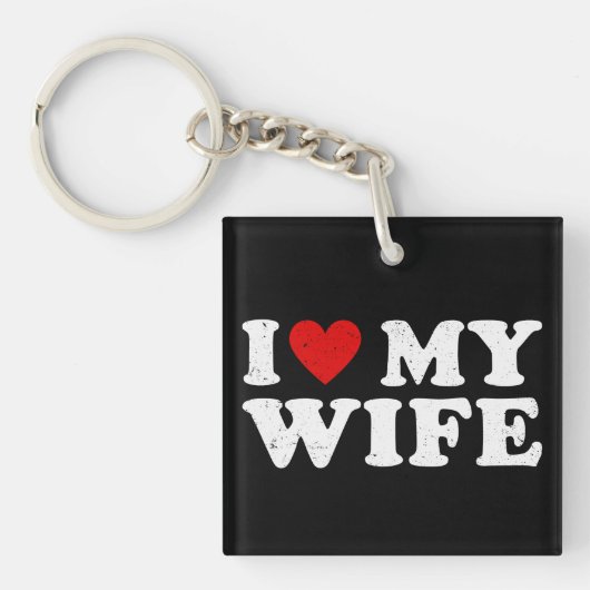 I Love My Wife キーホルダー (正面)