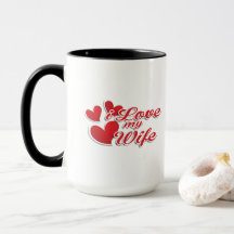 "I Love My Wife" マグカップ ハートデザイン
