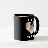 I Love My Wife Heart Custom Personalized Photo マグカップ (正面右)