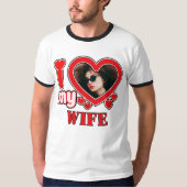 I Love My Wife Personalized Tシャツ (正面)