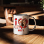 I Love My Wife Personalized Valentines Day Heart コーヒーマグカップ