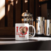 I Love My Wife Personalized Valentines Day Heart コーヒーマグカップ