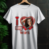 I Love My Wife Personalized Valentines Day Heart Tシャツ