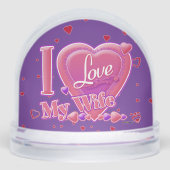I Love My Wife pink/purple - hearts (正面)