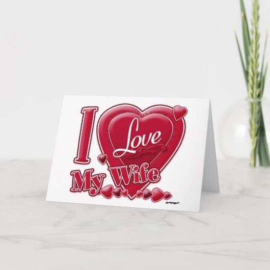 I Love My Wife Red -ハート シーズンカード (正面)