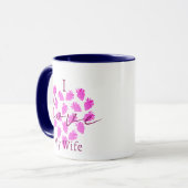 I Love My Wife Valentines Mug - Strawberry Design マグカップ (正面左)