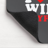 I Love My Wife's Boyfriend Funny Quote  マウスパッド (コーナー)