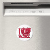 I Love My Wifey Red -ハート マグネット (インサイチュ (食洗機))