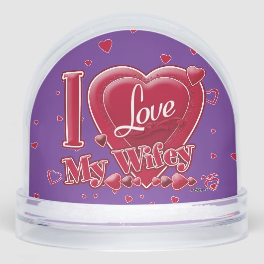 I Love My Wifey red - hearts (正面)