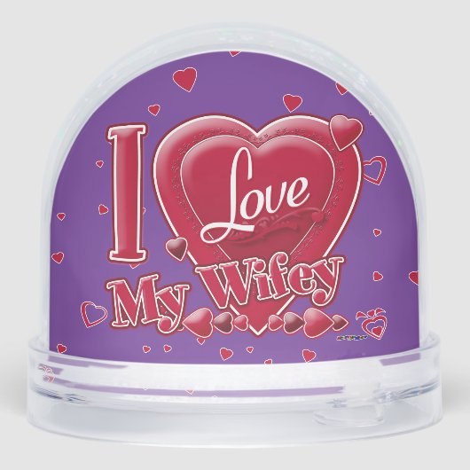 I Love My Wifey red - hearts (裏面)