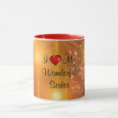 I Love My Wonderful Sister マグカップ (中央)