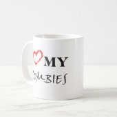 I love my zombies コーヒーマグカップ (正面左)
