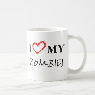 I love my zombies コーヒーマグカップ