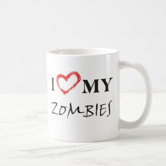 I love my zombies コーヒーマグカップ (右)