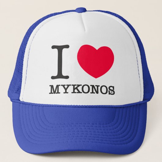 I LOVE MYKONOS キャップ (正面)