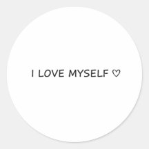 “I Love Myself”ステッカー - かわいい&お手頃!