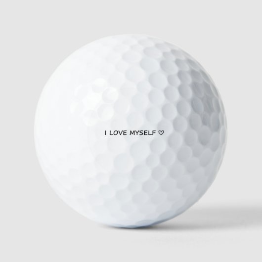 “I Love Myself” Golf Ball – Fun & Affordable! ゴルフボール (正面)