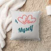I Love Myself - Self-Care Button クッション (ブランケット)