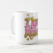 I Love Myself | Self-Love Gradient Design Mug コーヒーマグカップ (正面左)