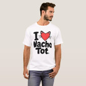 I LOVE NACHO TOT - アラスカ・キャットカフェ Tシャツ (正面フル)