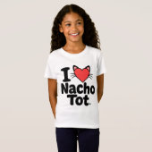 I LOVE NACHO TOT - アラスカ・キャット・カフェ Tシャツ (正面フル)