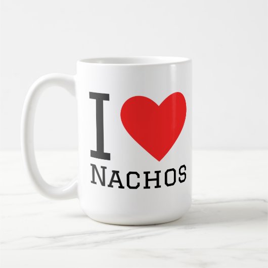 I love nachos コーヒーマグカップ (左)