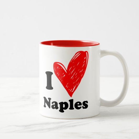 I love Naples ツートーンマグカップ (右)