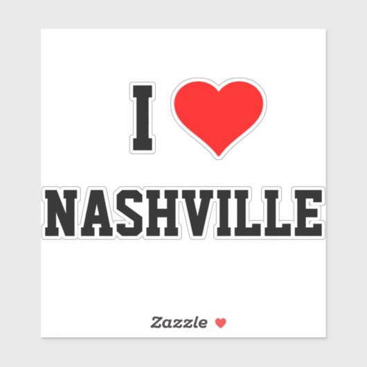 I Love Nashville シール (シート)