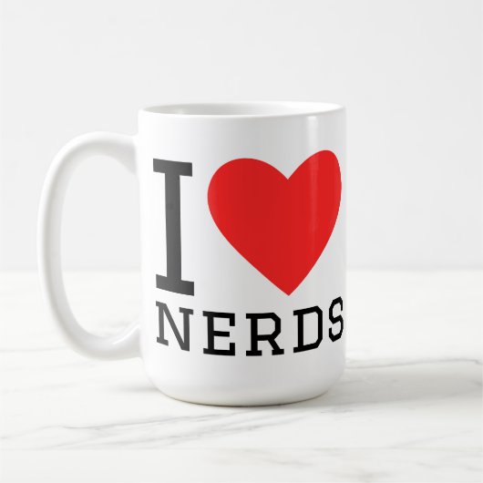 I love nerds コーヒーマグカップ (左)