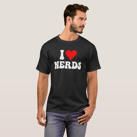 I Love Nerds Tシャツ (正面フル)