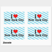 I Love New York City,統一された州 長方形シール (シート)