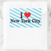 I Love New York City,統一された州 長方形シール (バッグ)