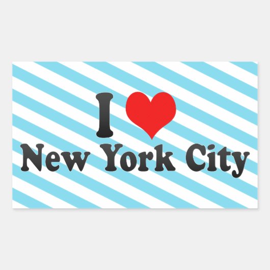 I Love New York City,統一された州 長方形シール (正面)