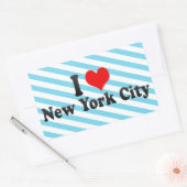 I Love New York City,統一された州 長方形シール (封筒)